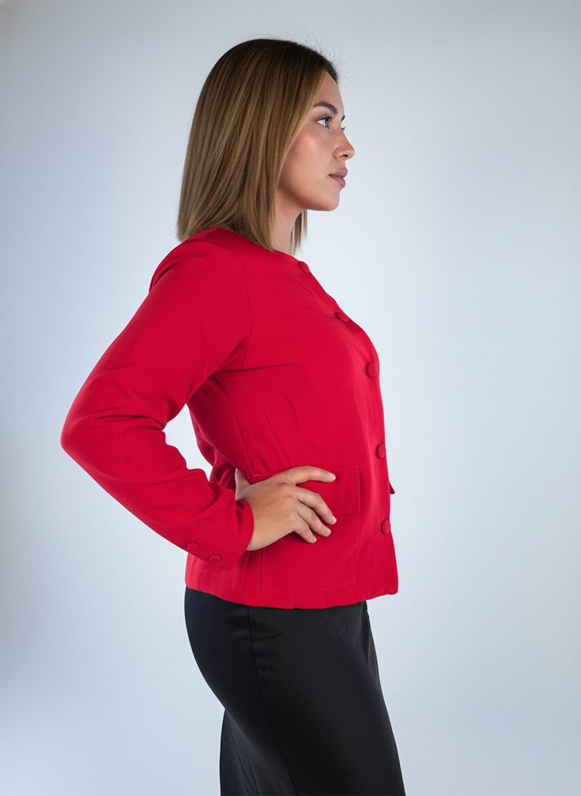 Saco abotonado con bolsas