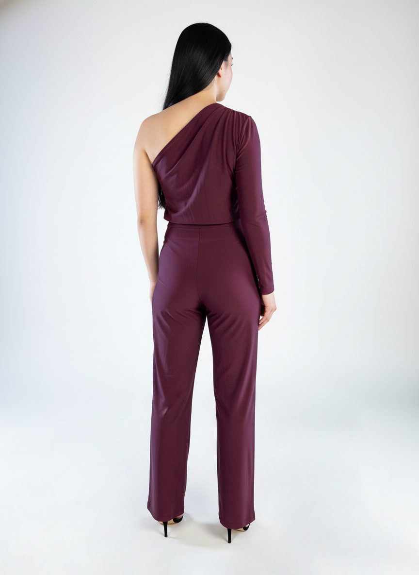 Jumper guinda con una manga