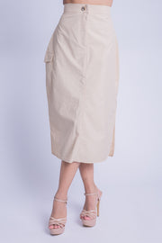 Falda larga tipo lapiz
