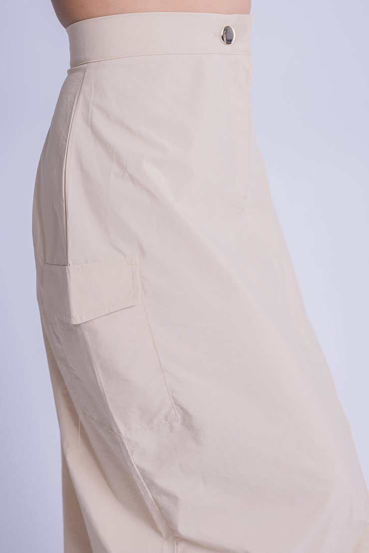 Falda larga tipo lapiz