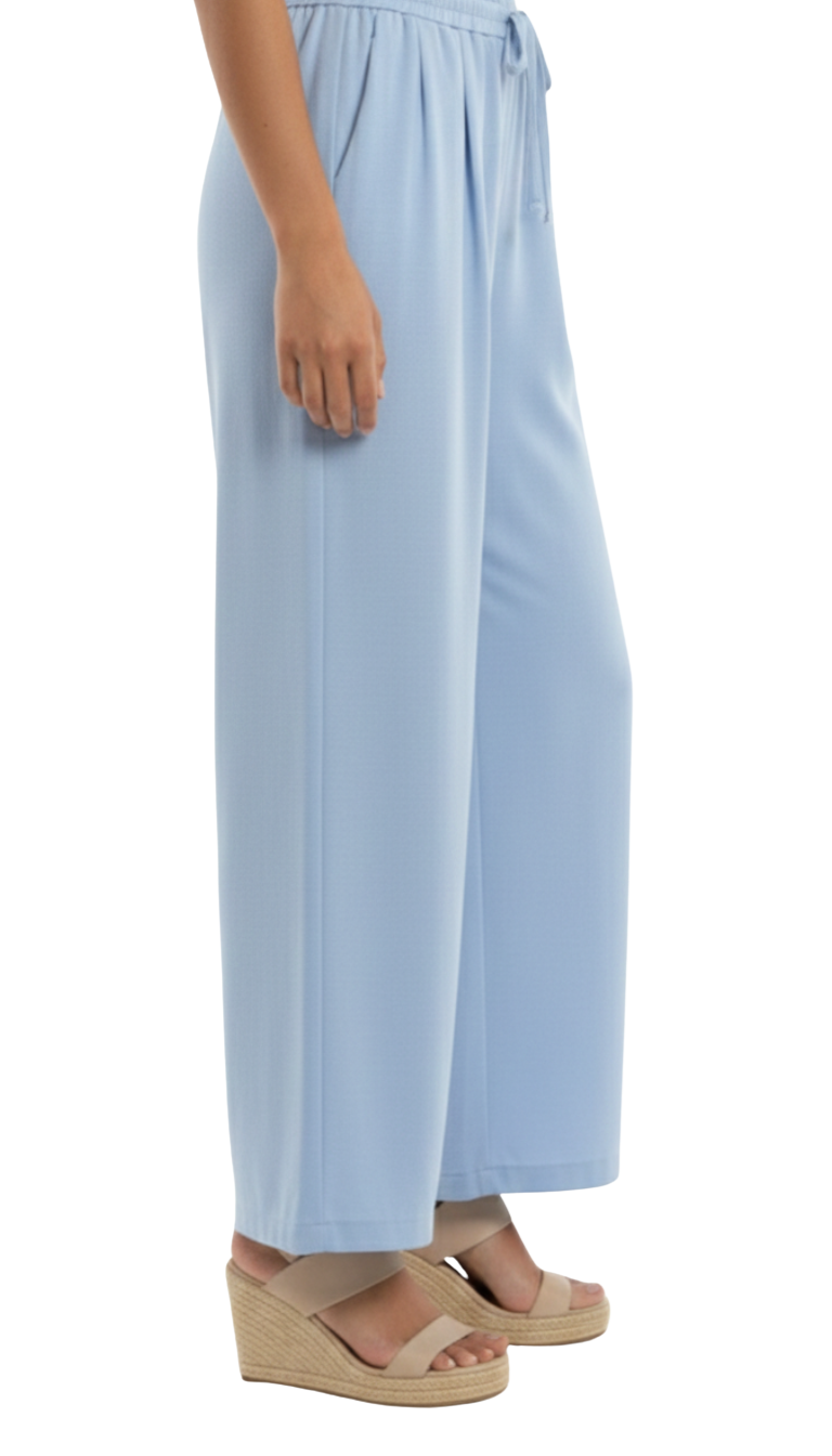 Pantalón azul de vestir con pinzas