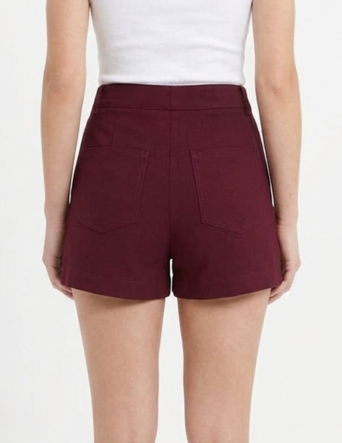 Falda short guinda cruzada