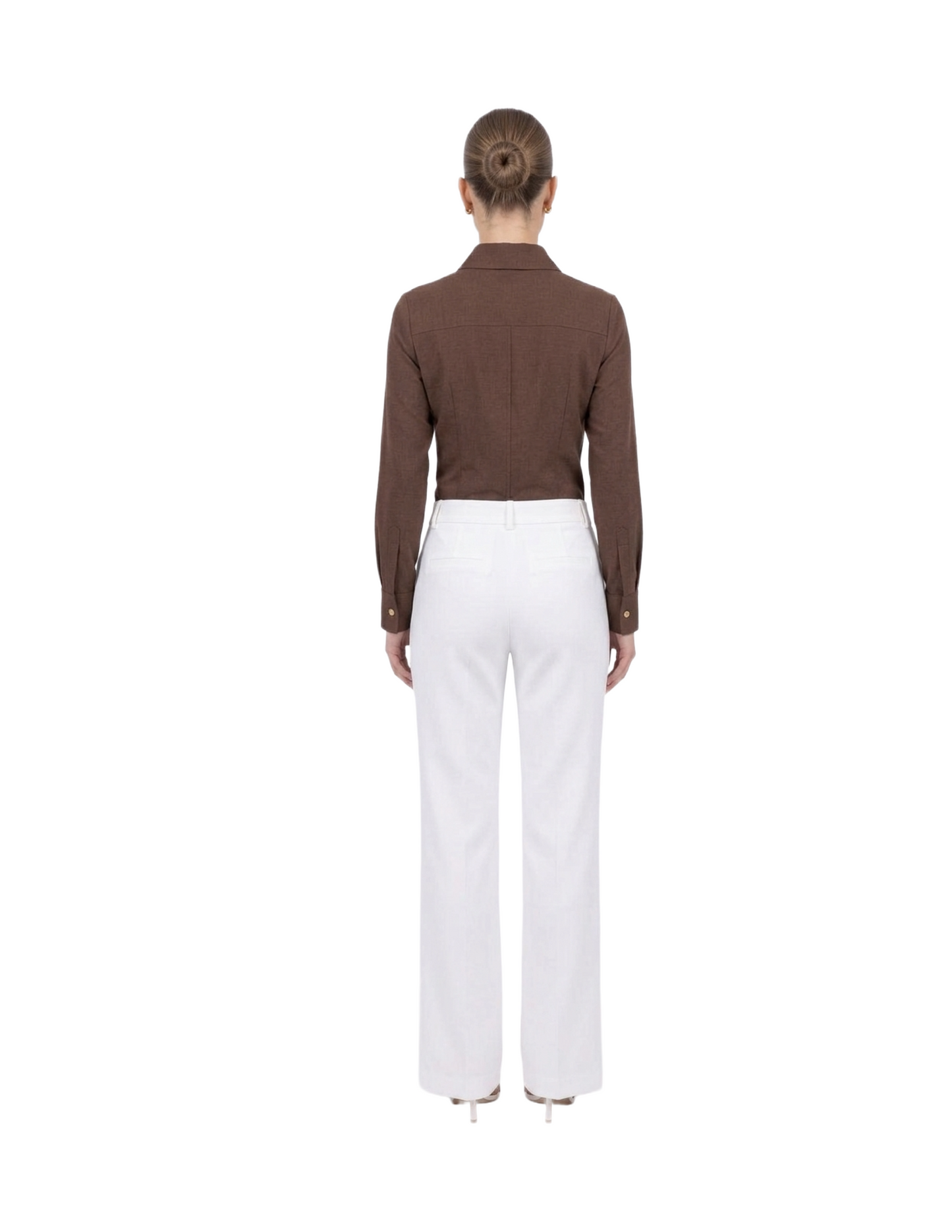 Blusa cafe abotonada