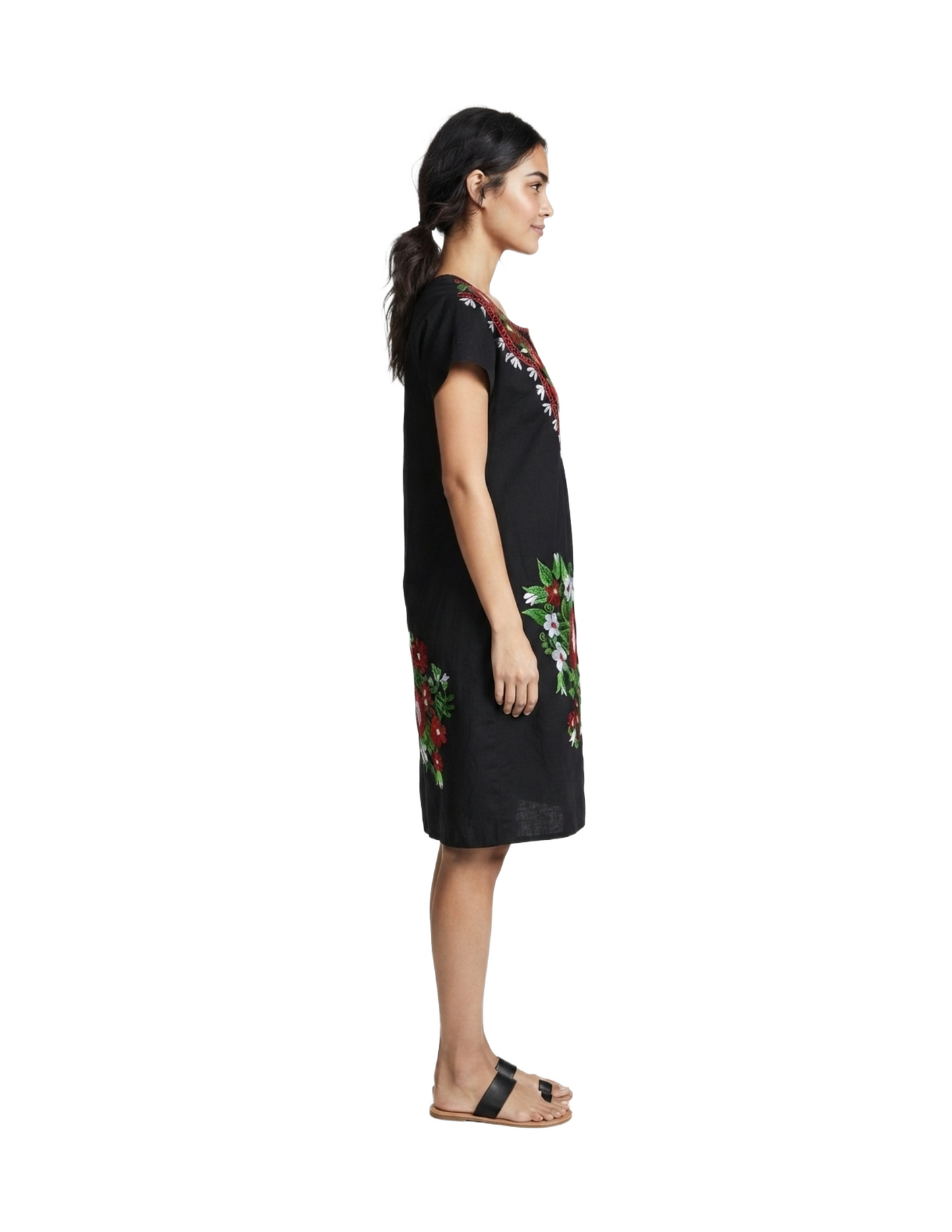 Vestido artesanal mexicano con bordado