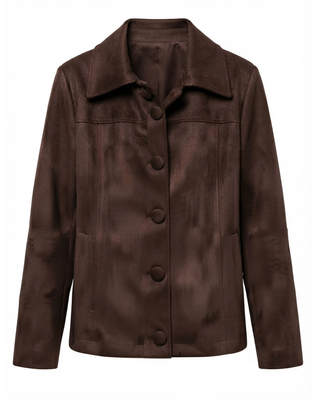 Camisera de gamuza cafe