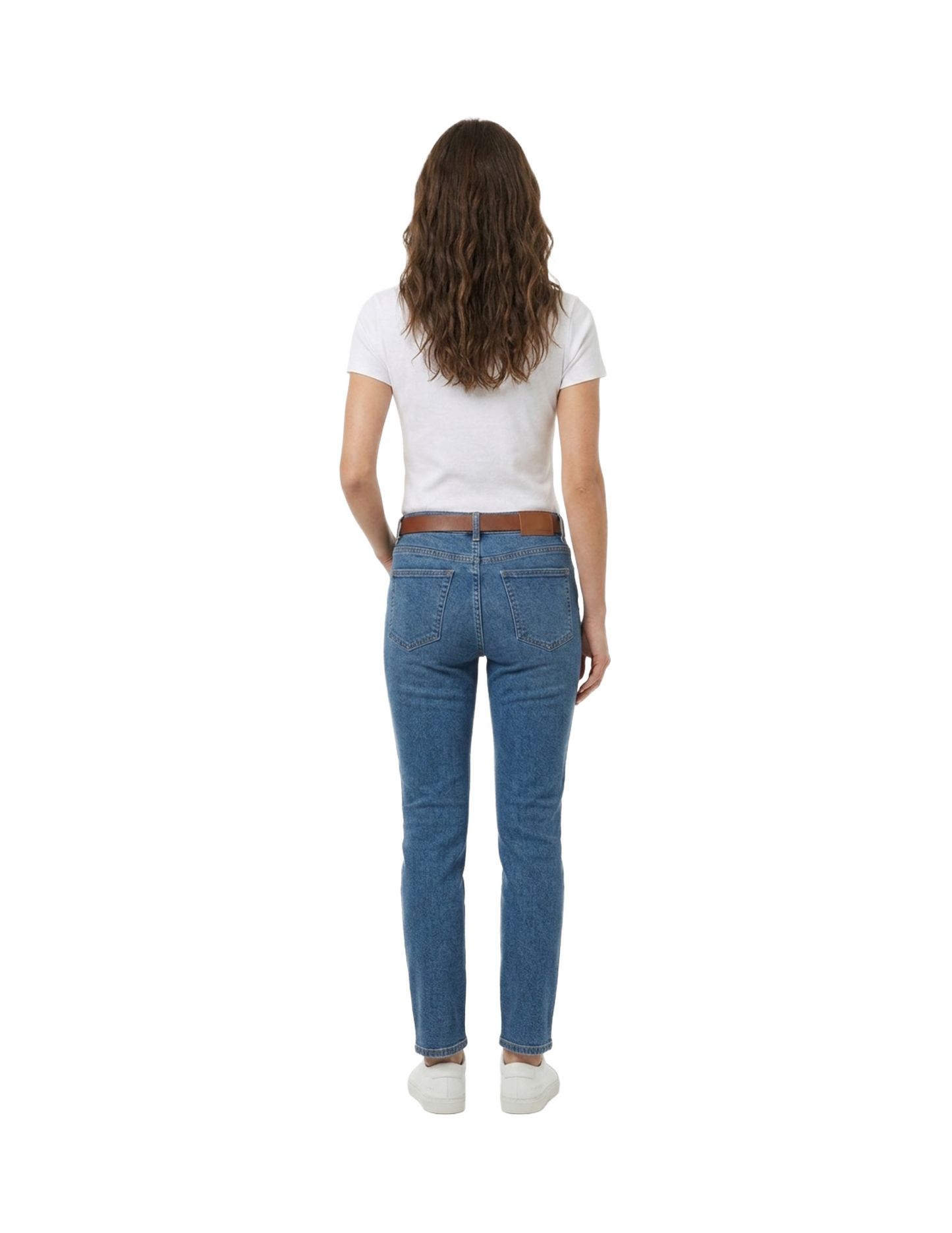 Blusa blanca cuello redondo