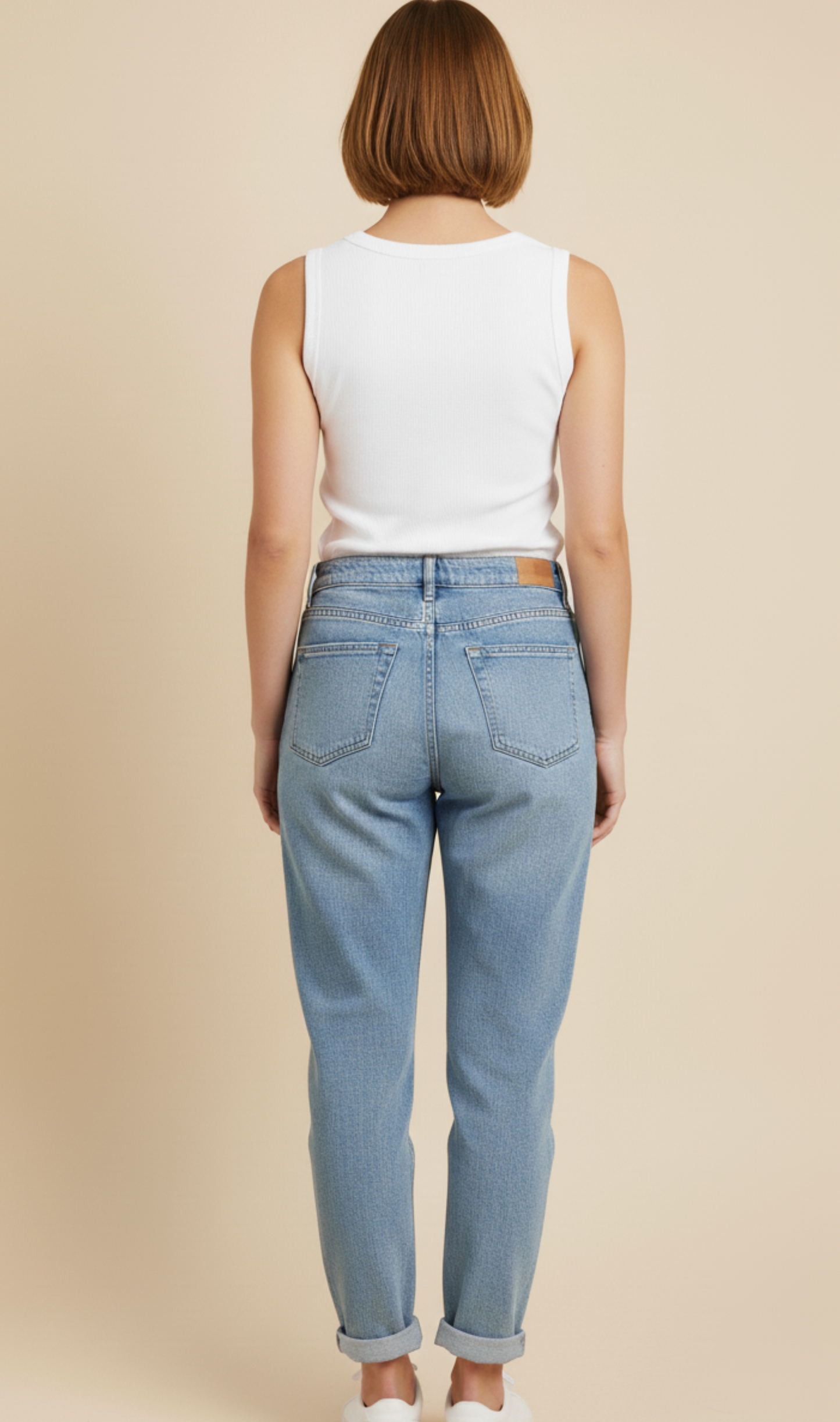 Tank top blanco tipo deportista