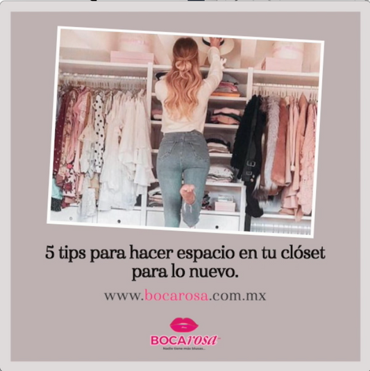 5 Tips para hacer espacio en tu clóset para lo nuevo