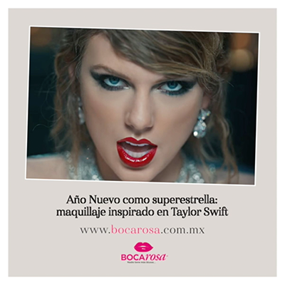 Año Nuevo como superestrella: maquillaje inspirado en Taylor Swift