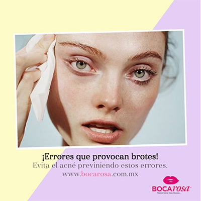 ¡Errores que provocan brotes!