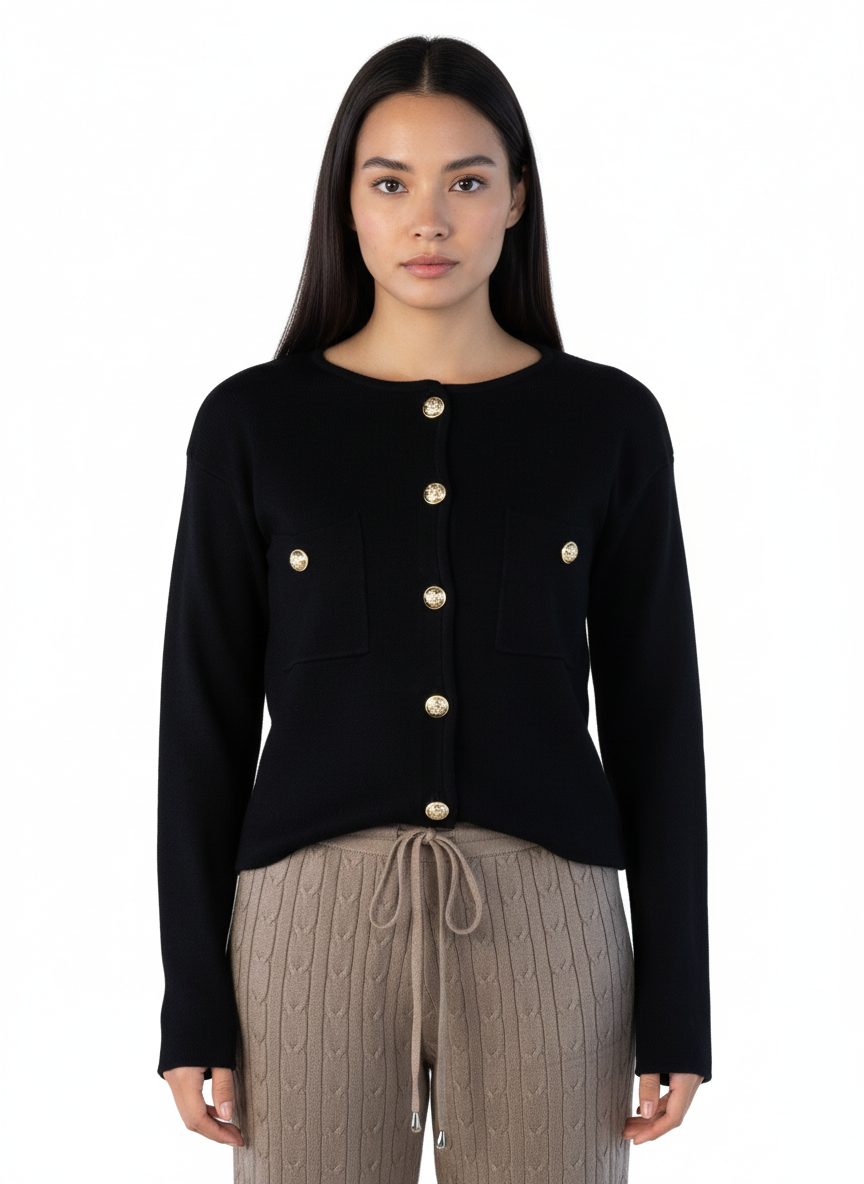 Saco abotonado calientito con botones