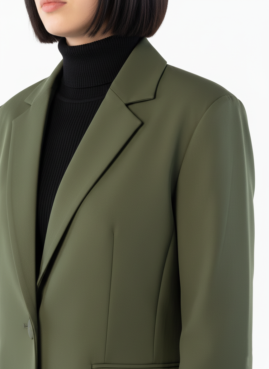 Saco largo formal verde