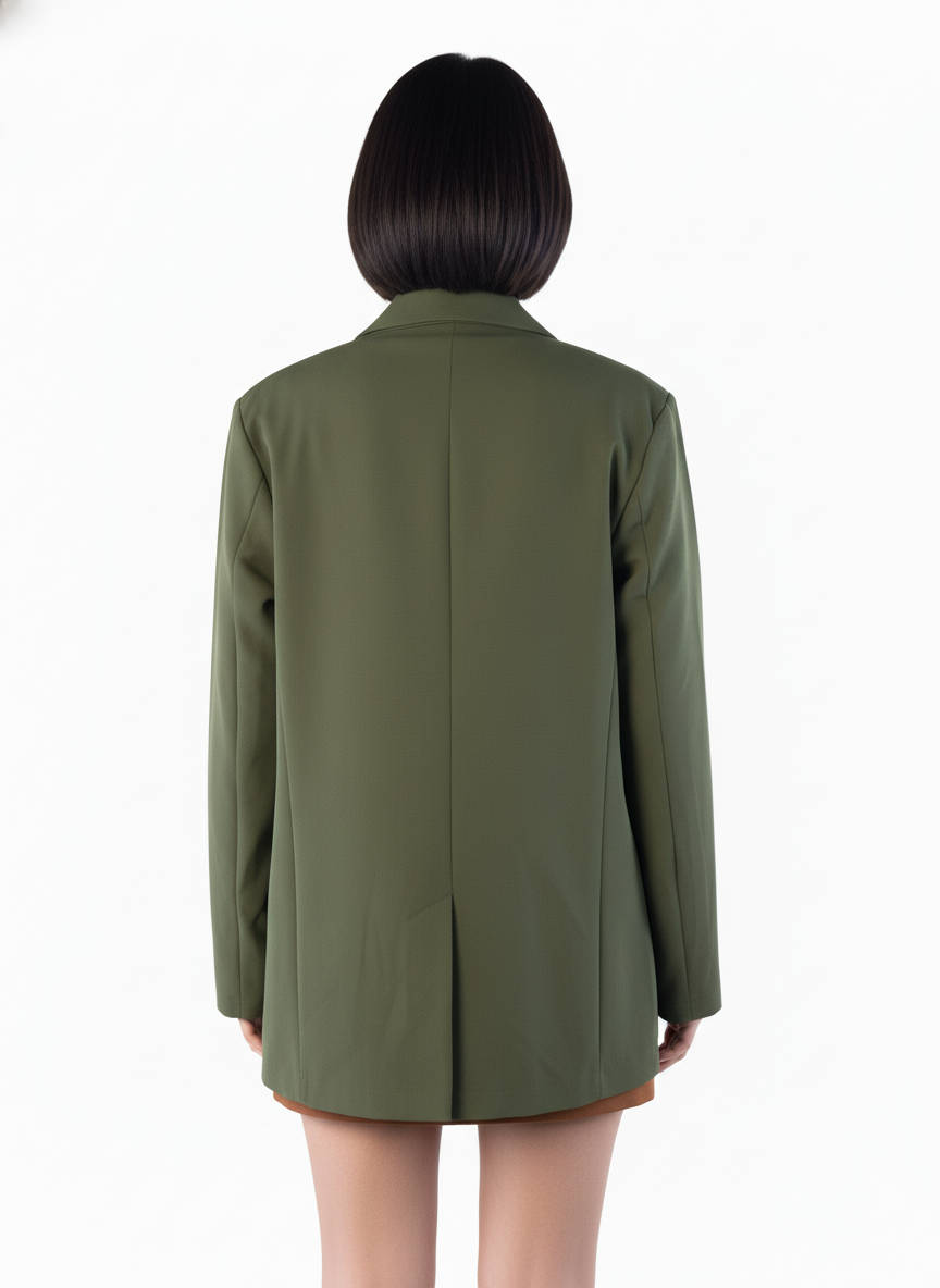 Saco largo formal verde