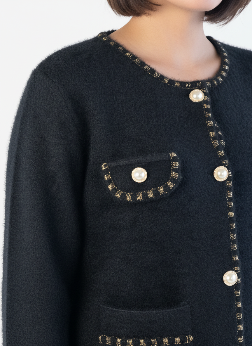 Saco abotonado calientito con botones