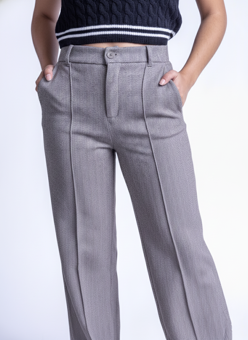 Pantalon de vestir calientito seccionado