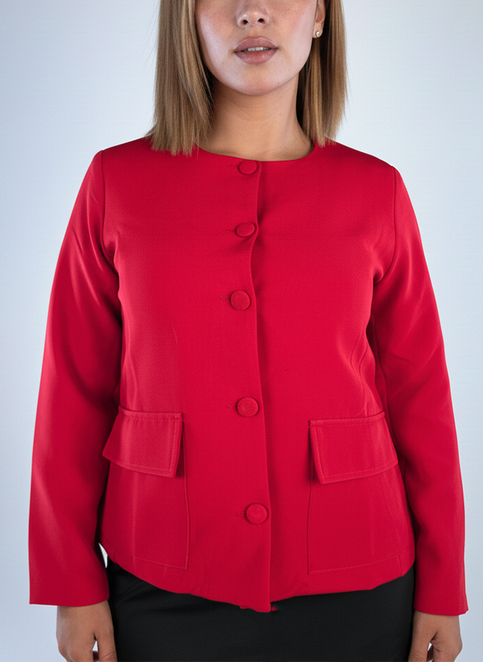 Saco abotonado con bolsas