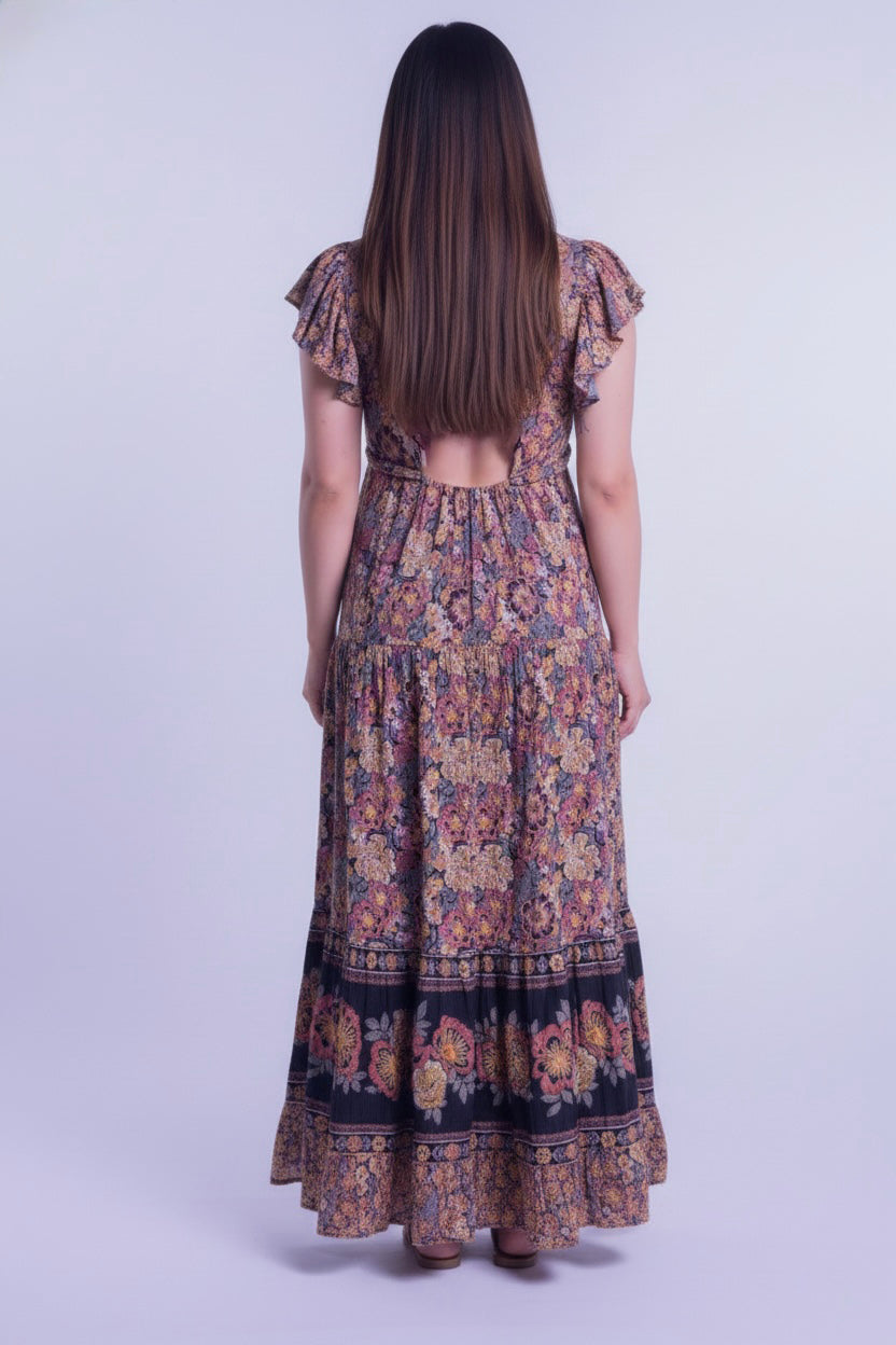 Vestido con estampado tipo indu