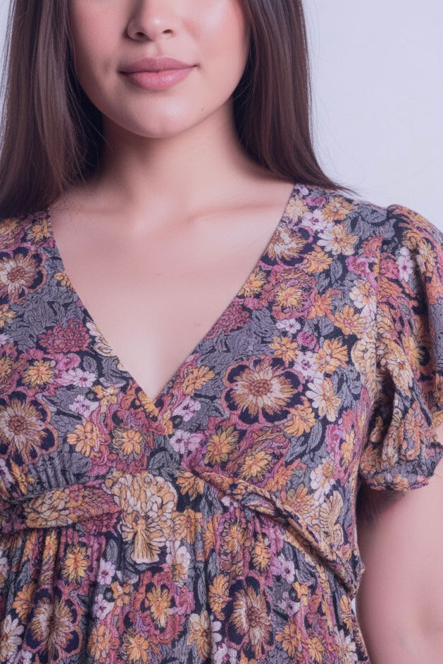 Vestido con estampado tipo indu