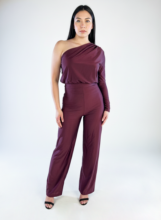 Jumper guinda con una manga