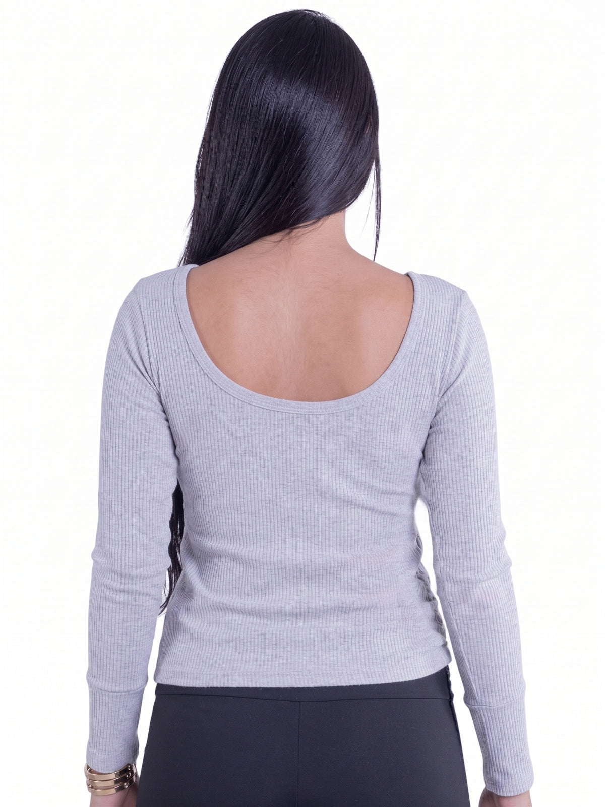 Blusa térmica manga larga cuello redondo