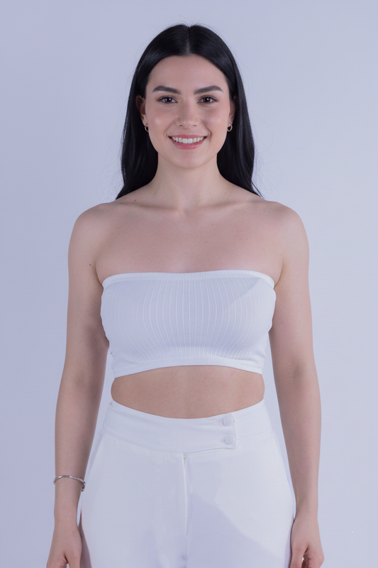 Straple blanco acanalado