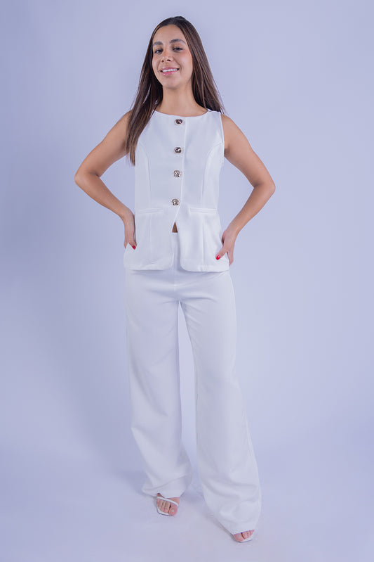 Conjunto blanco de vestir