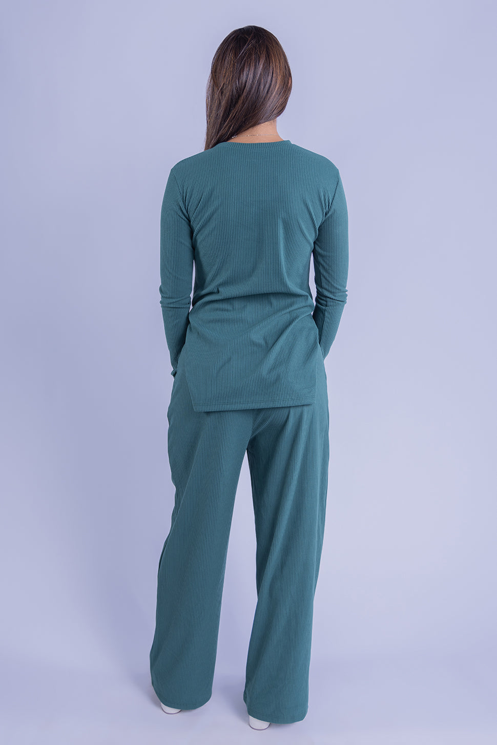 Conjunto acanalado de dos piezas calientito