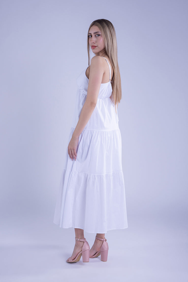 Vestido blanco de tirantes