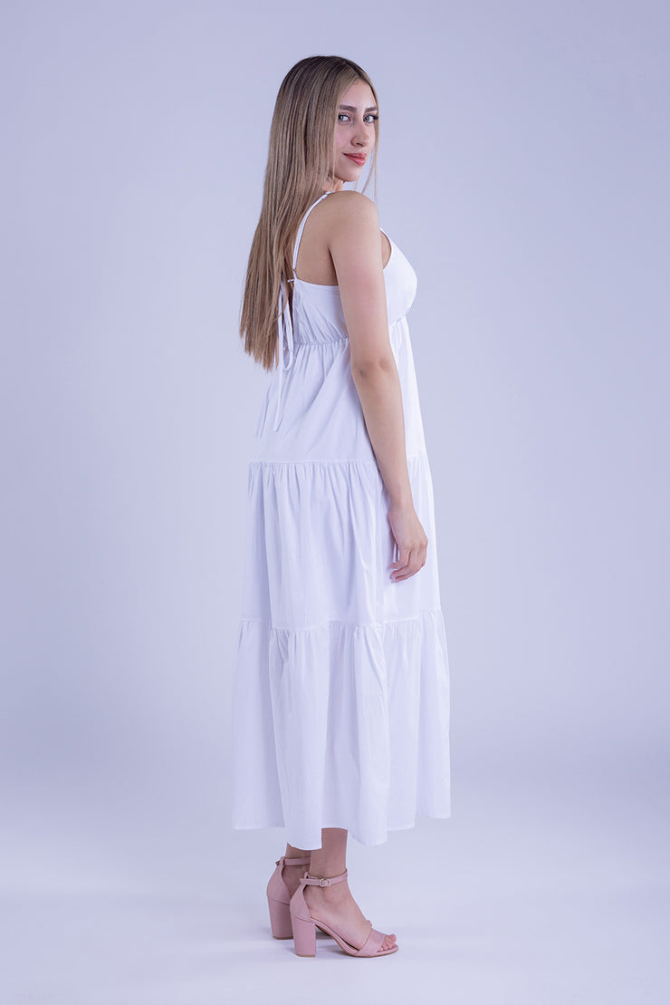 Vestido blanco de tirantes