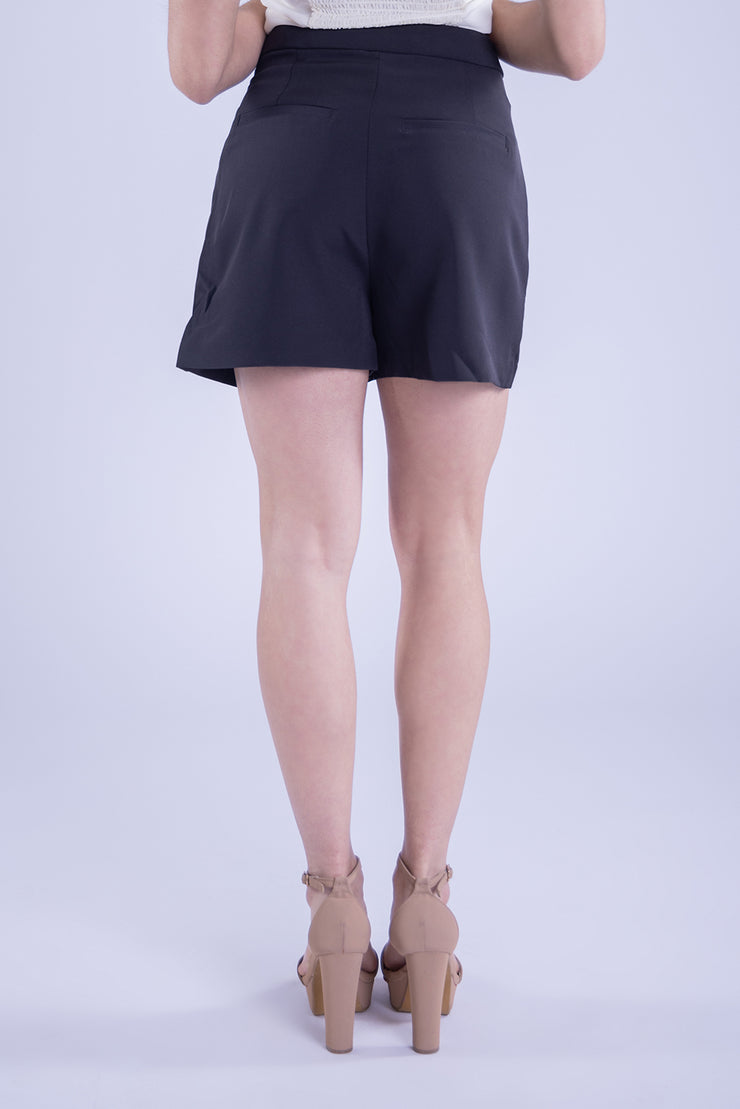 Short negro de vestir