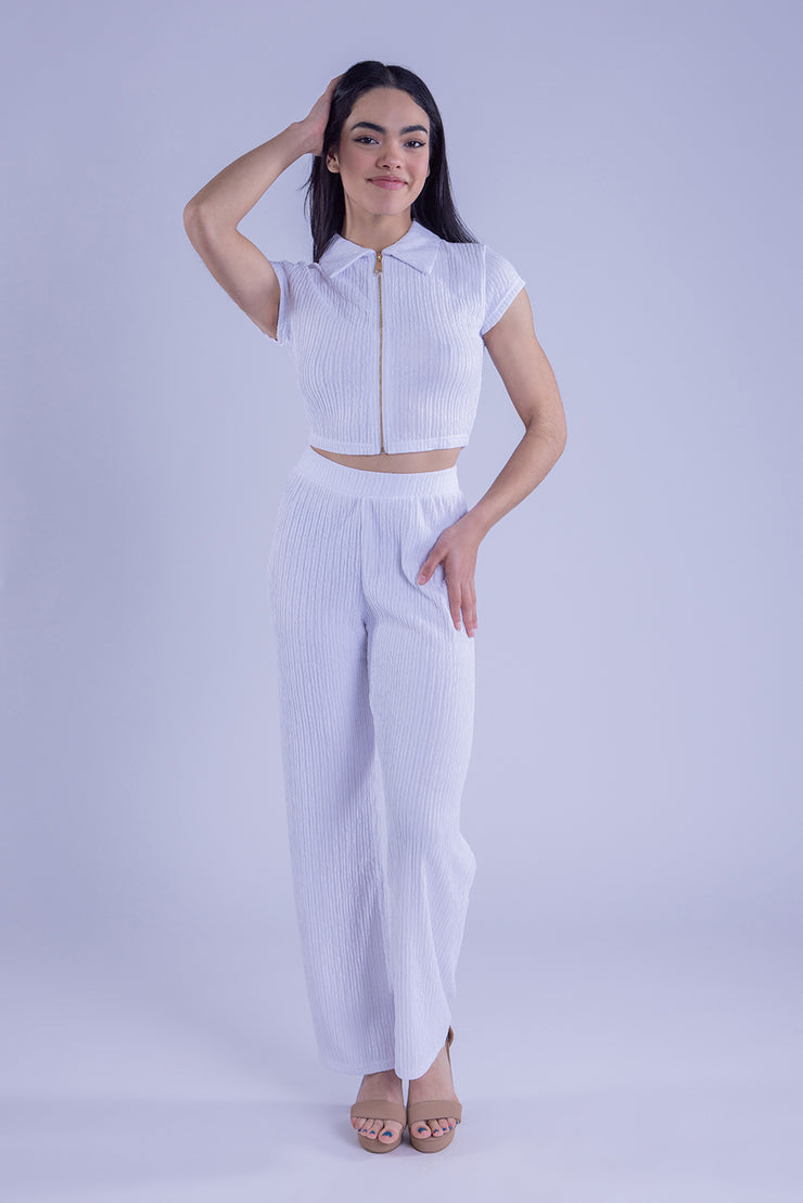 Conjunto blanco casual