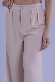 Pantalón beige con pinzas