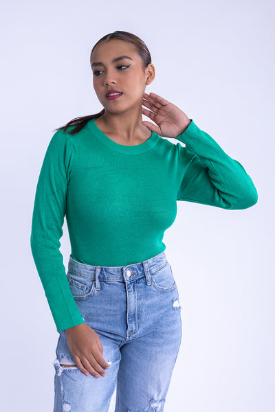 Pantiblusa verde con detalle en espalda