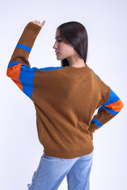 Suéter con estampado hippie
