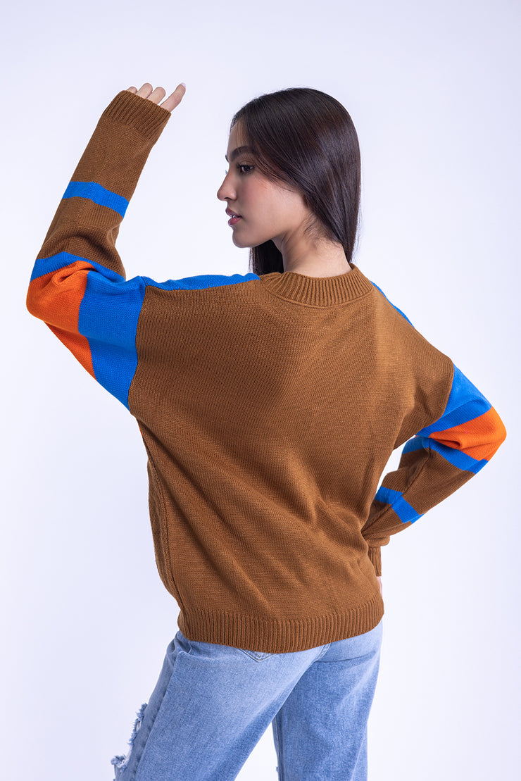 Suéter con estampado hippie