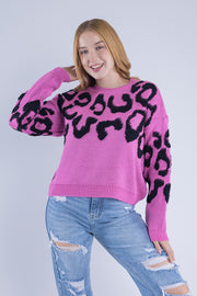 Suéter estampado animal print