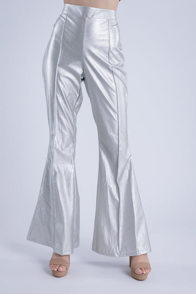 Pantalón de vini piel acampanado