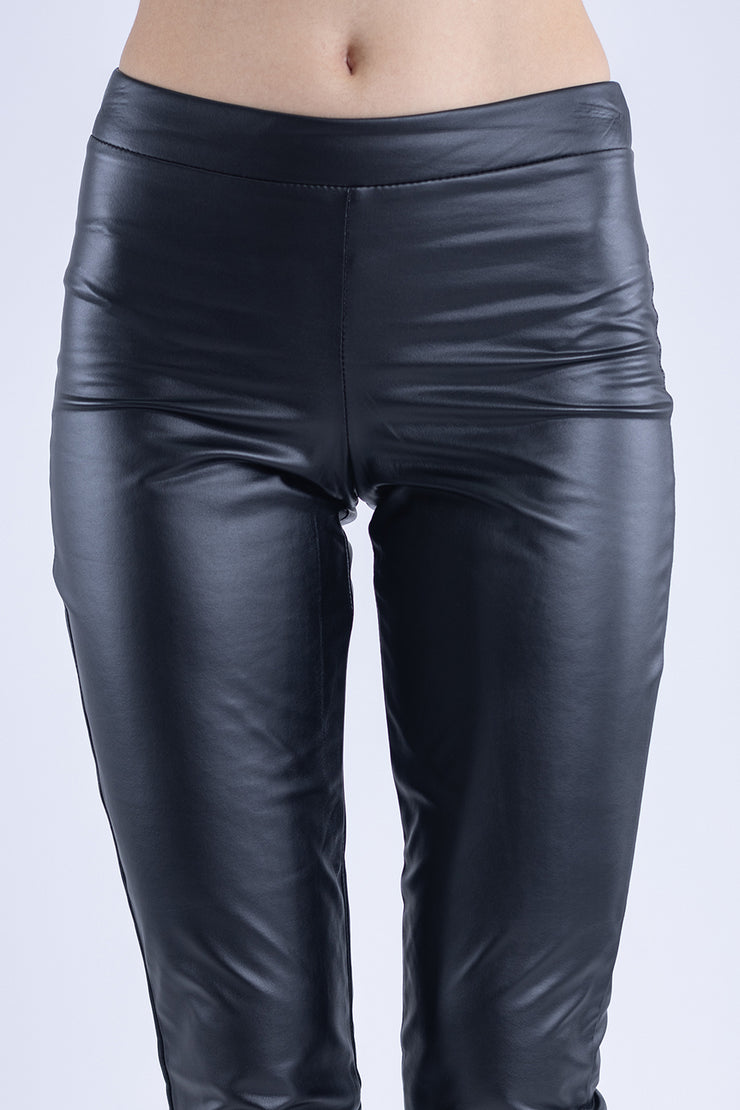 Legging de vinipiel entubado