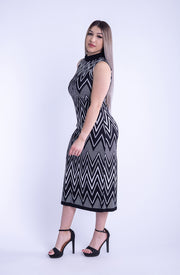 Vestido tipo suéter de cuello alto