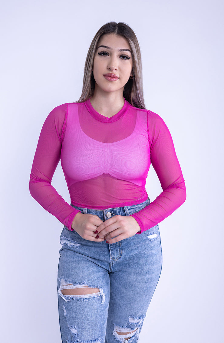 Blusa tipo mersh fiucsha
