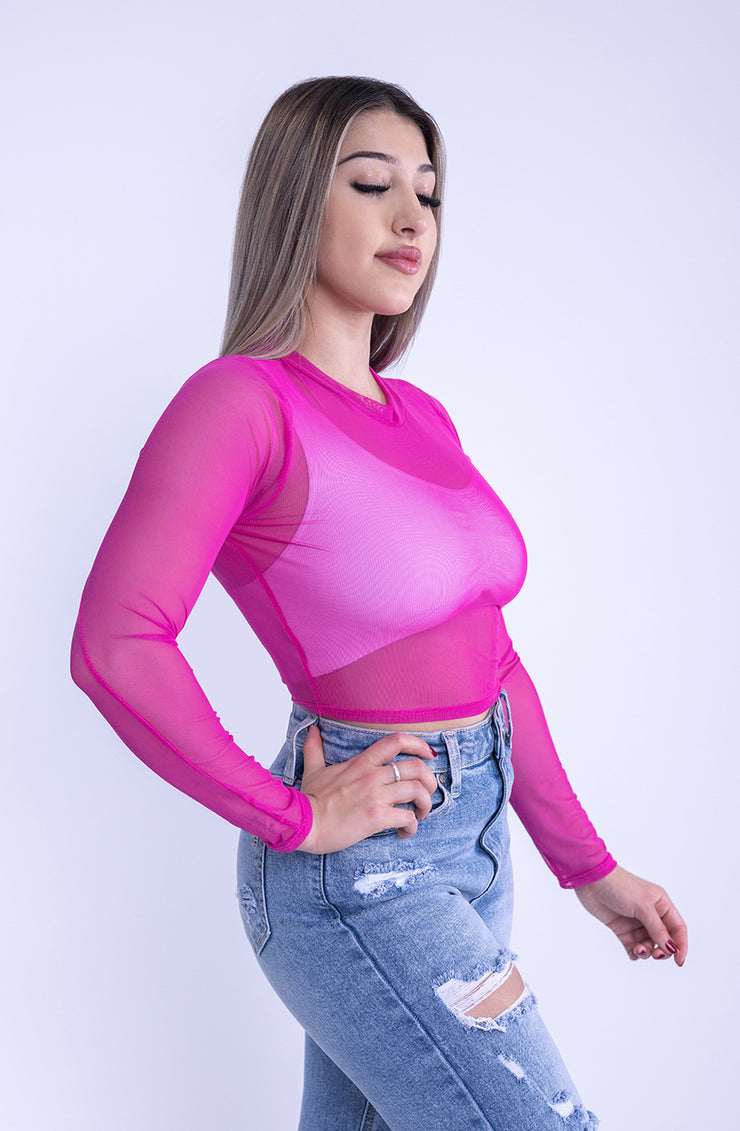 Blusa tipo mersh fiucsha