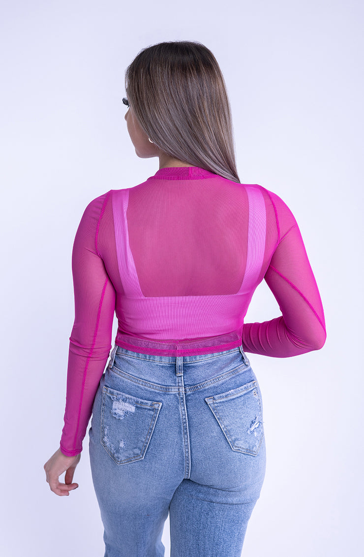 Blusa tipo mersh fiucsha