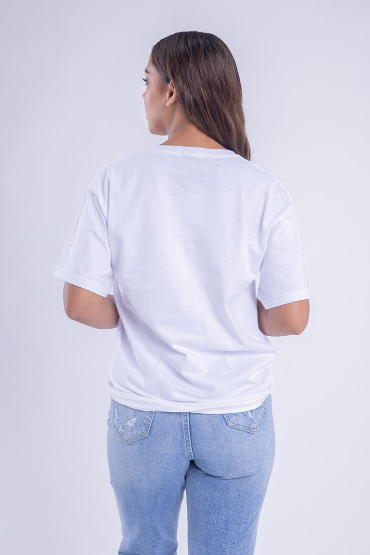 Blusa con estampado de gráficos