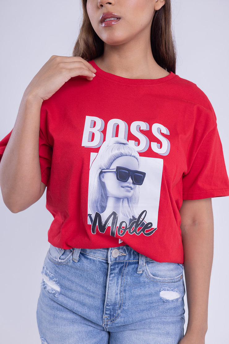 Blusa con estampado de gráficos