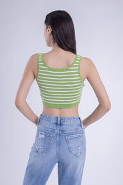 Crop top tipo suéter