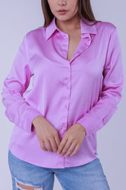 Blusa abotonada manga larga