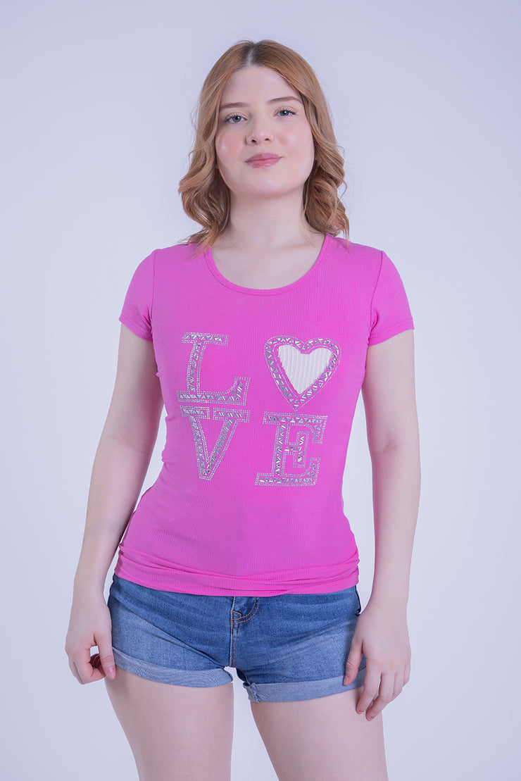 Blusa fiucsha Love