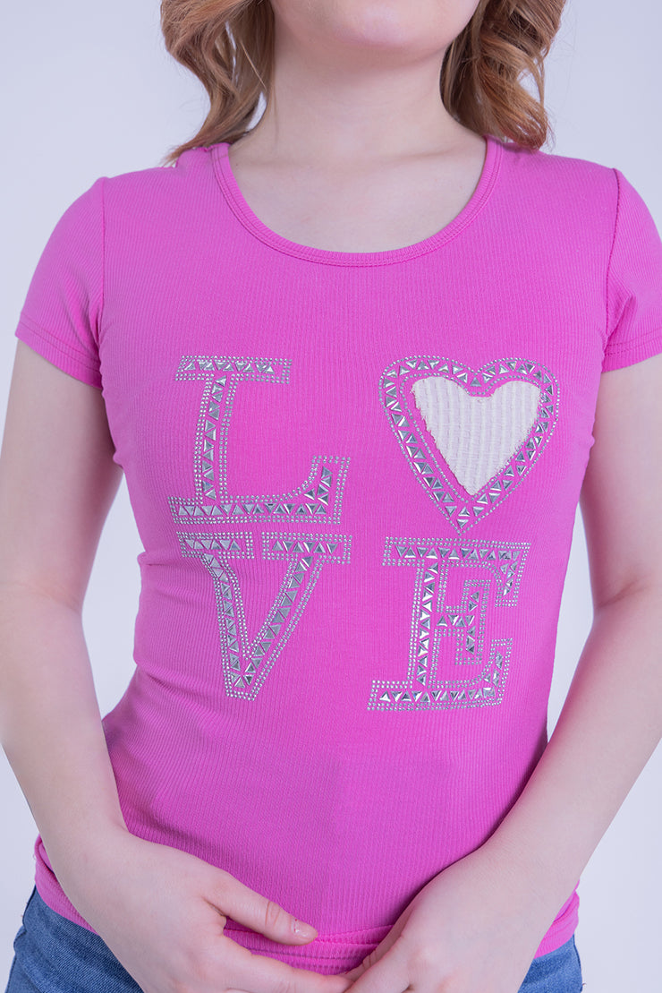 Blusa fiucsha Love