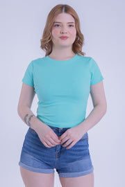 Crop top acqua