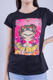 Blusa grafica de frida Kahlo